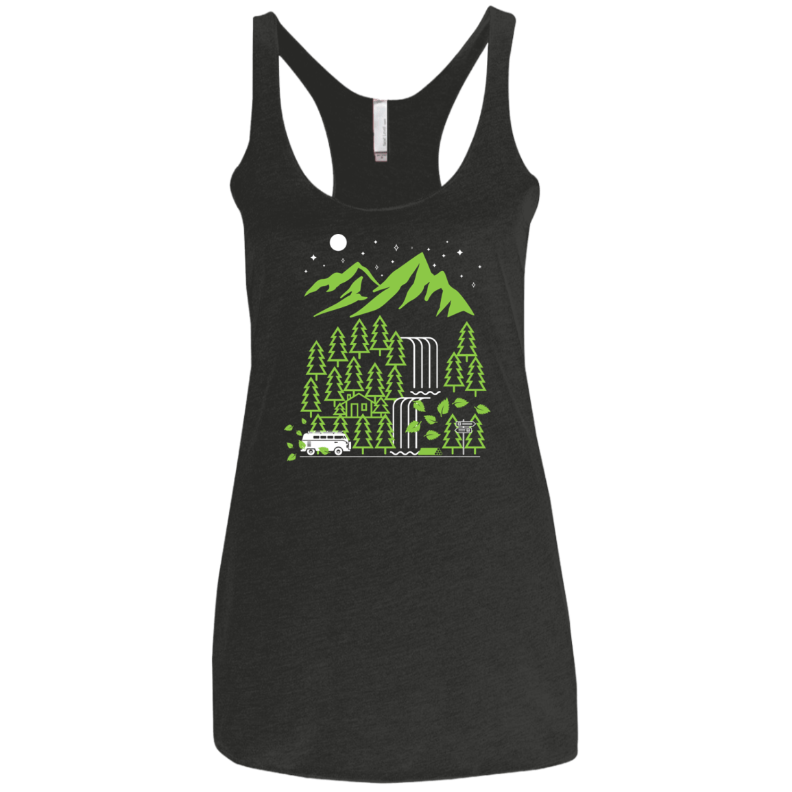 T-Shirts Vintage Black / X-Small Explore More Women's Triblend Racerback Tank