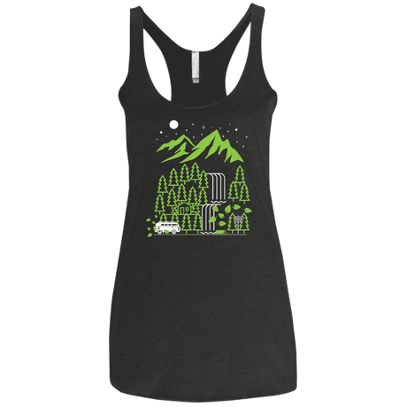 T-Shirts Vintage Black / X-Small Explore More Women's Triblend Racerback Tank