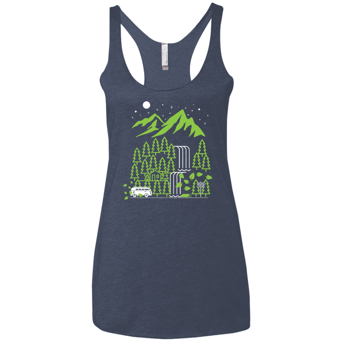 T-Shirts Vintage Navy / X-Small Explore More Women's Triblend Racerback Tank