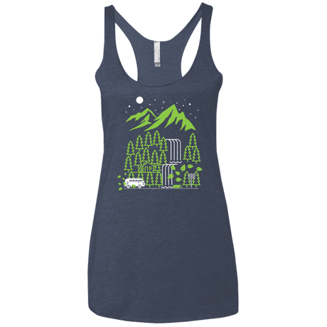 T-Shirts Vintage Navy / X-Small Explore More Women's Triblend Racerback Tank