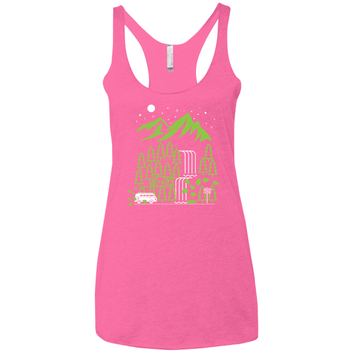T-Shirts Vintage Pink / X-Small Explore More Women's Triblend Racerback Tank