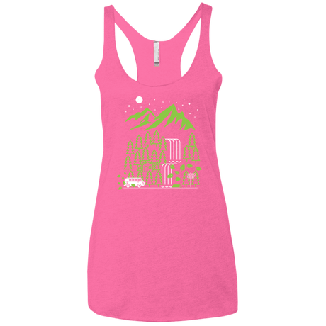 T-Shirts Vintage Pink / X-Small Explore More Women's Triblend Racerback Tank