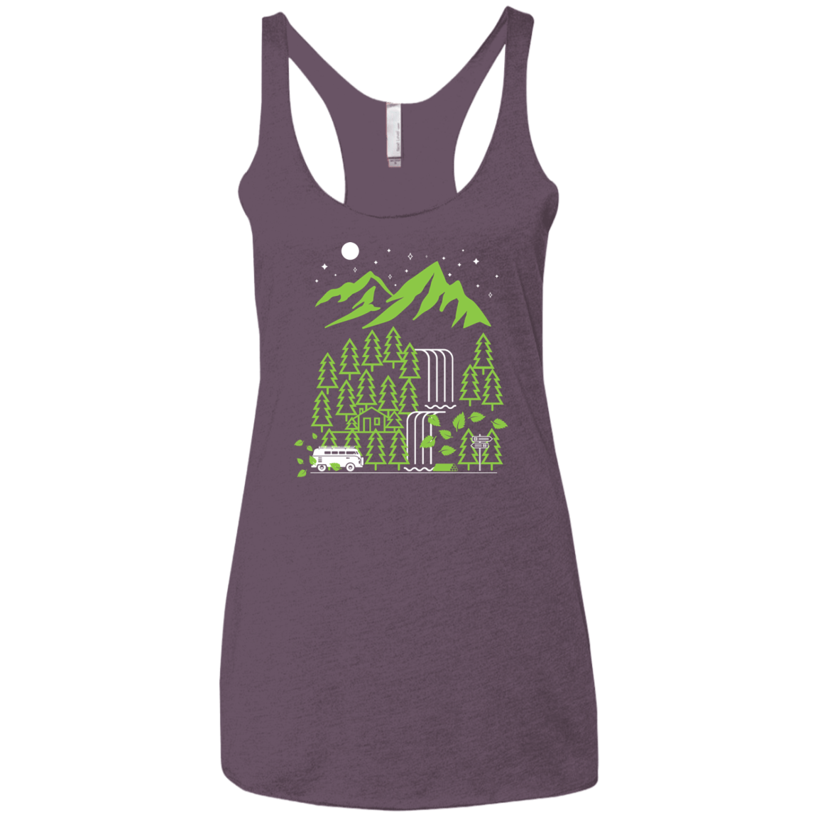 T-Shirts Vintage Purple / X-Small Explore More Women's Triblend Racerback Tank