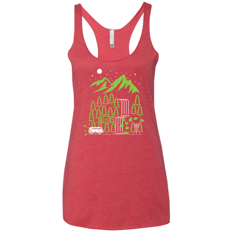 T-Shirts Vintage Red / X-Small Explore More Women's Triblend Racerback Tank