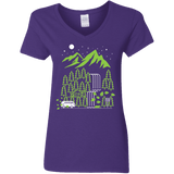 T-Shirts Purple / S Explore More Women's V-Neck T-Shirt