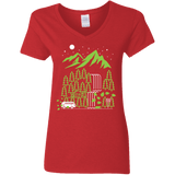 T-Shirts Red / S Explore More Women's V-Neck T-Shirt