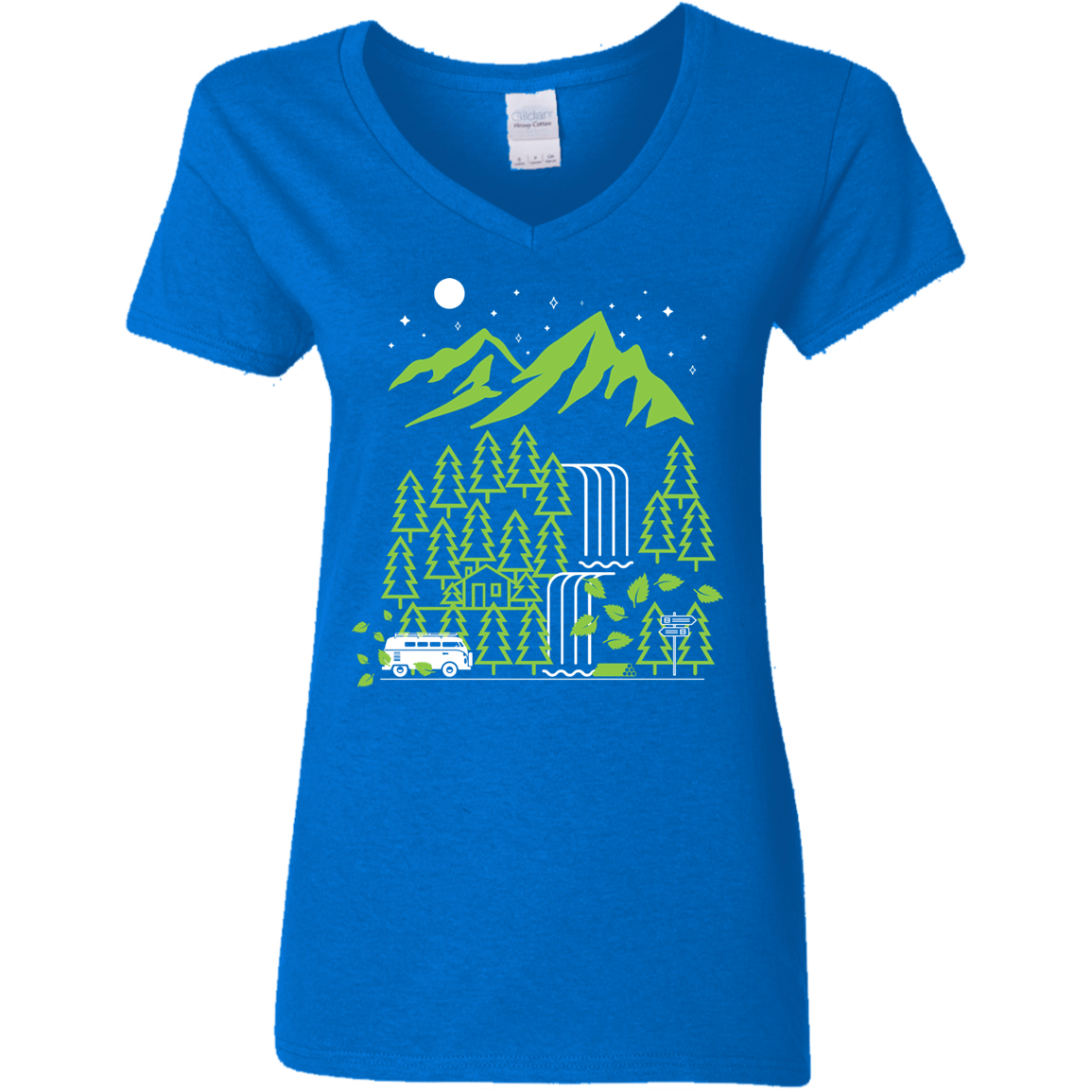 T-Shirts Royal / S Explore More Women's V-Neck T-Shirt