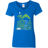 T-Shirts Royal / S Explore More Women's V-Neck T-Shirt