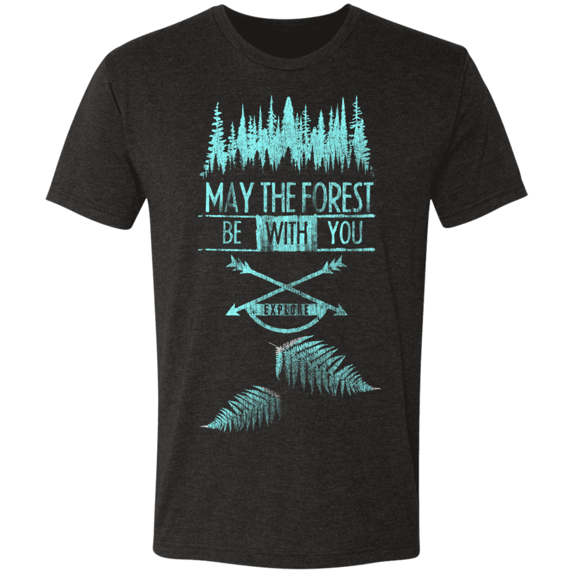 T-Shirts Vintage Black / S Explore the Forest Men's Triblend T-Shirt