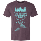 T-Shirts Vintage Purple / S Explore the Forest Men's Triblend T-Shirt