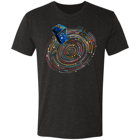 T-Shirts Vintage Black / S Explore Time And Space Men's Triblend T-Shirt