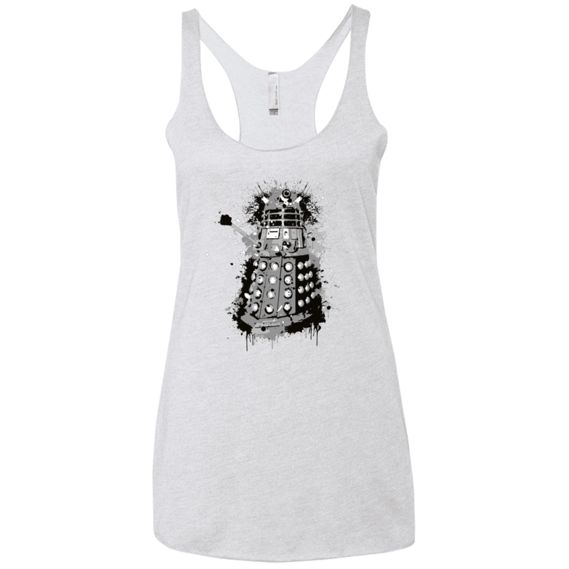 T-Shirts Heather White / X-Small EXTERMIN Women's Triblend Racerback Tank
