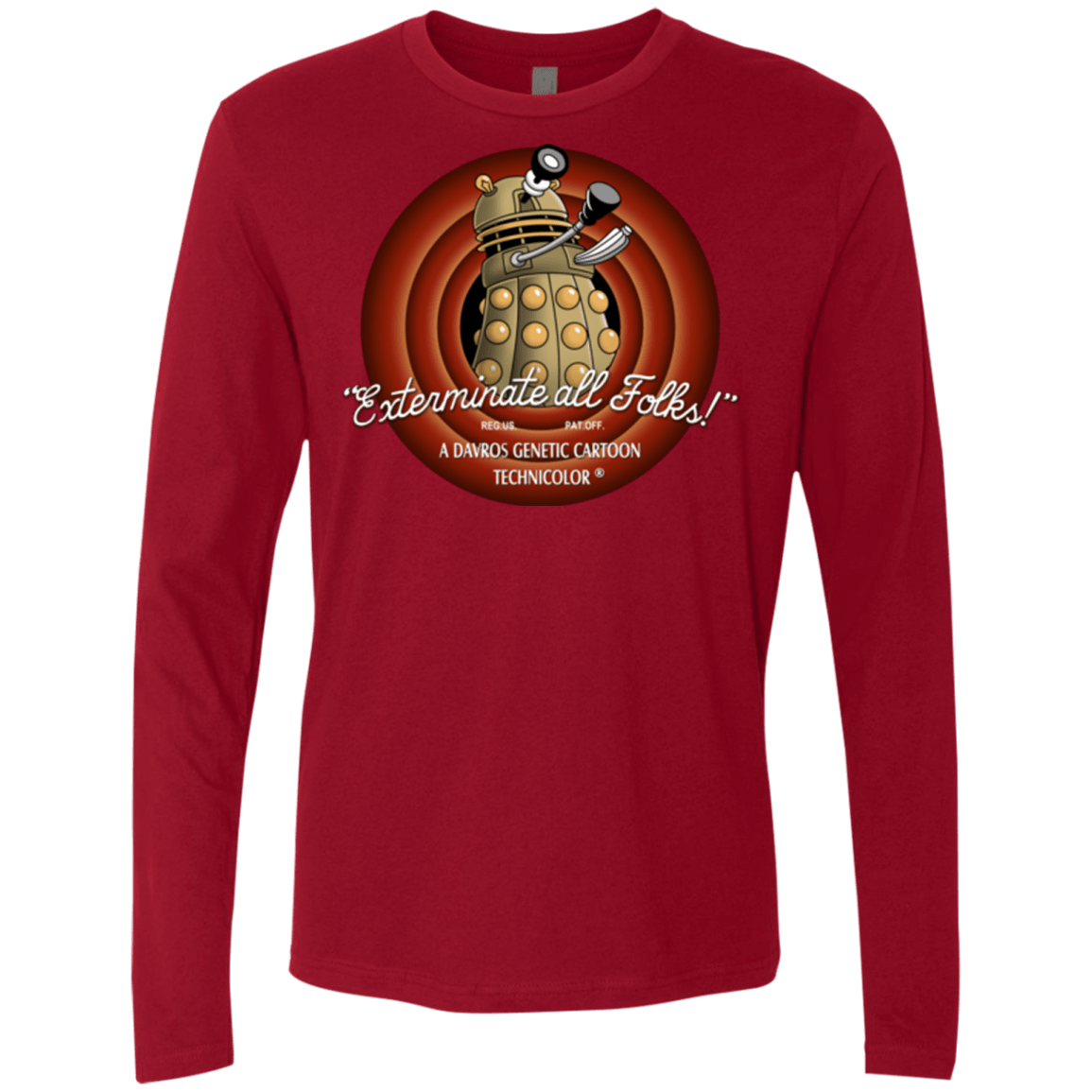 T-Shirts Cardinal / Small Exterminate All Folks Men's Premium Long Sleeve