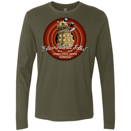 T-Shirts Military Green / Small Exterminate All Folks Men's Premium Long Sleeve