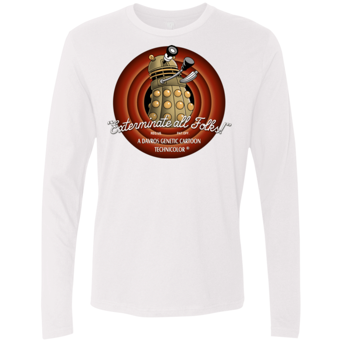 T-Shirts White / Small Exterminate All Folks Men's Premium Long Sleeve