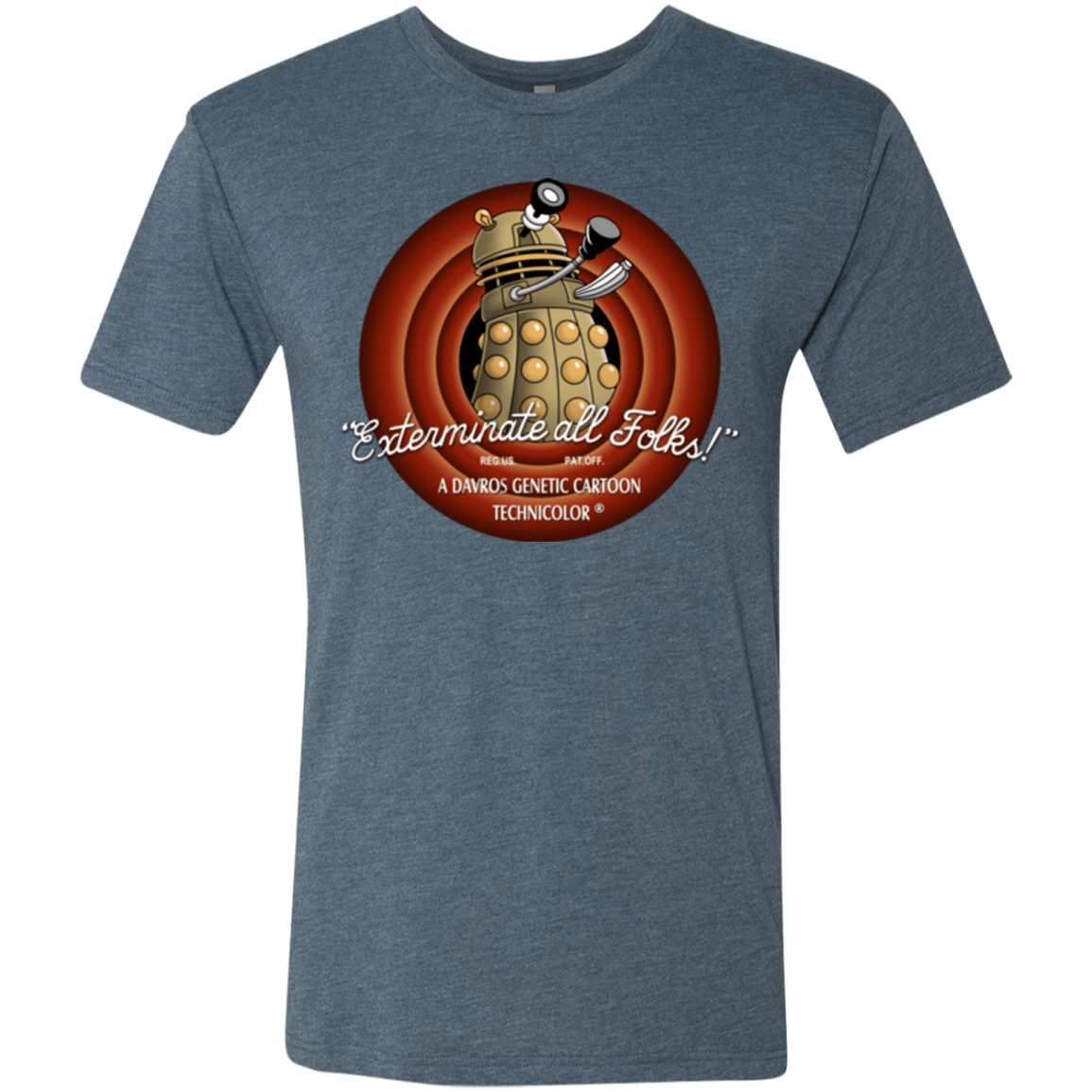 T-Shirts Indigo / Small Exterminate All Folks Men's Triblend T-Shirt