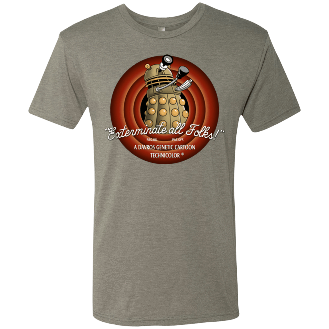 T-Shirts Venetian Grey / Small Exterminate All Folks Men's Triblend T-Shirt