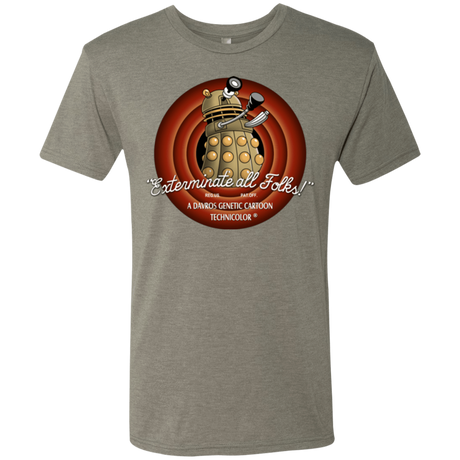 T-Shirts Venetian Grey / Small Exterminate All Folks Men's Triblend T-Shirt
