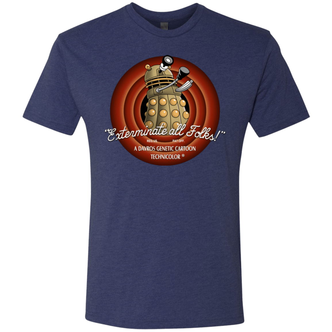 T-Shirts Vintage Navy / Small Exterminate All Folks Men's Triblend T-Shirt