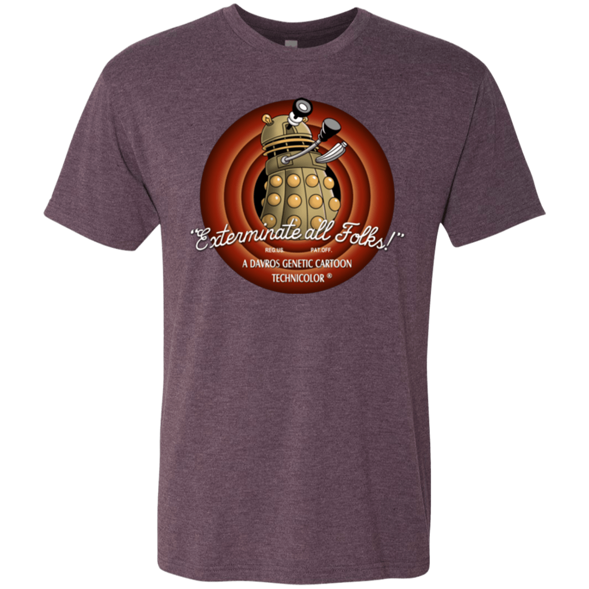 T-Shirts Vintage Purple / Small Exterminate All Folks Men's Triblend T-Shirt