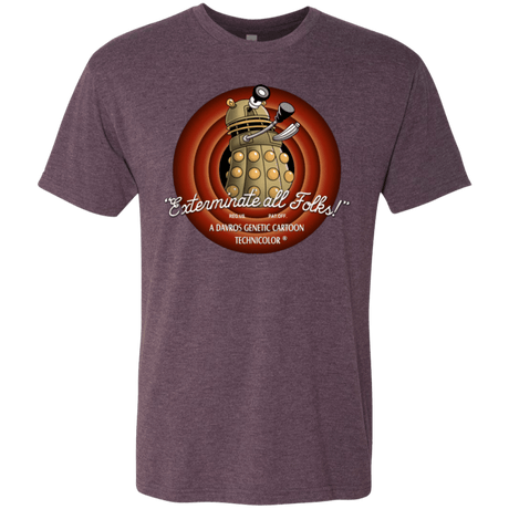 T-Shirts Vintage Purple / Small Exterminate All Folks Men's Triblend T-Shirt