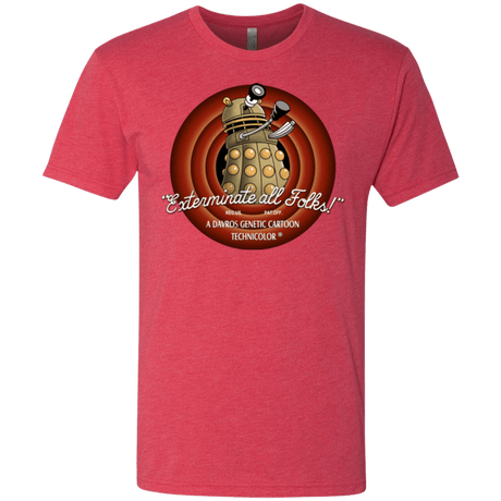 T-Shirts Vintage Red / Small Exterminate All Folks Men's Triblend T-Shirt