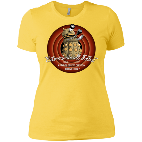 T-Shirts Vibrant Yellow / X-Small Exterminate All Folks Women's Premium T-Shirt