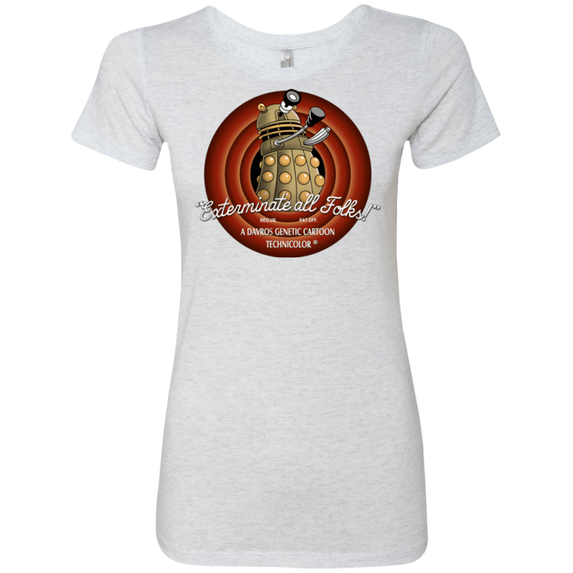 T-Shirts Heather White / Small Exterminate All Folks Women's Triblend T-Shirt