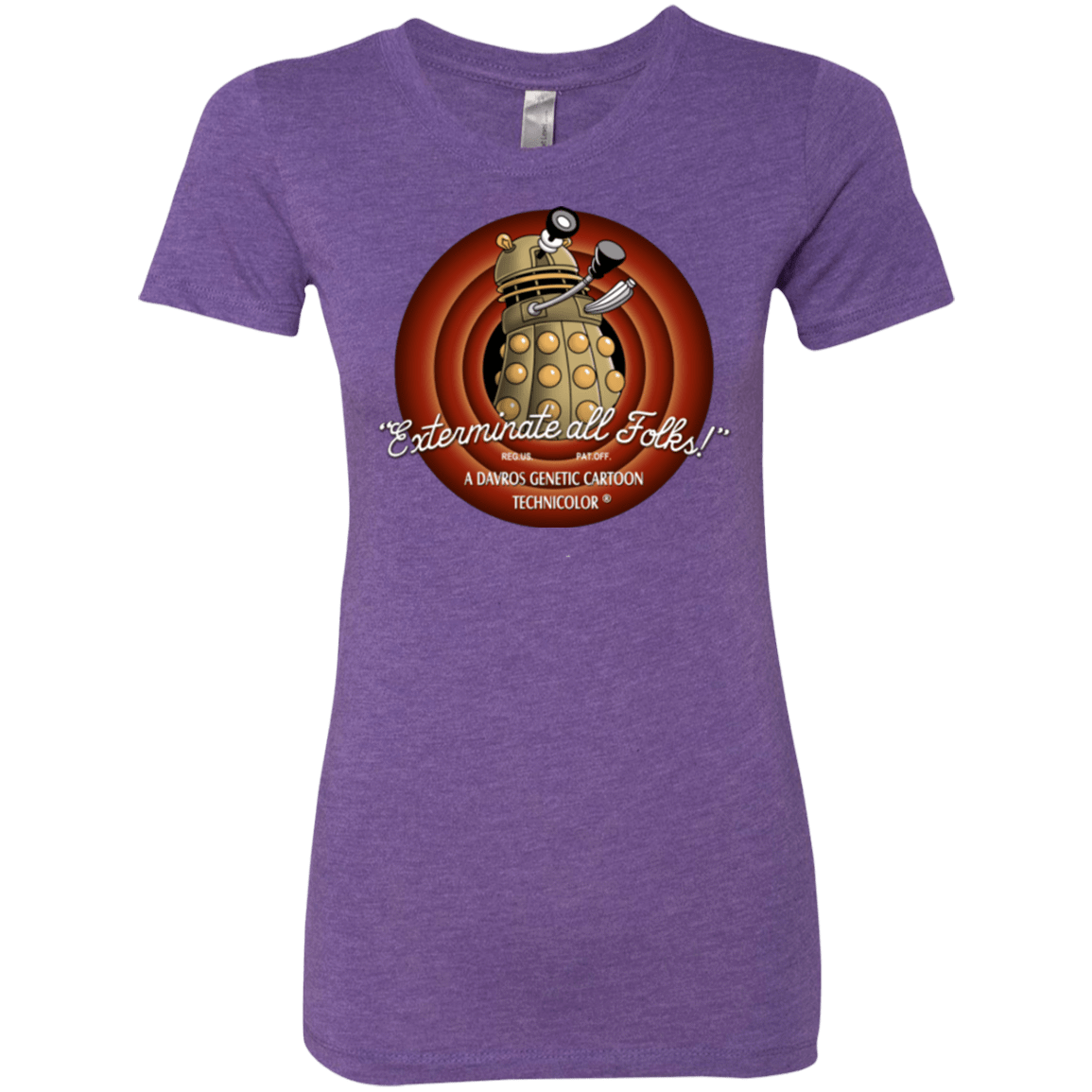 T-Shirts Purple Rush / Small Exterminate All Folks Women's Triblend T-Shirt
