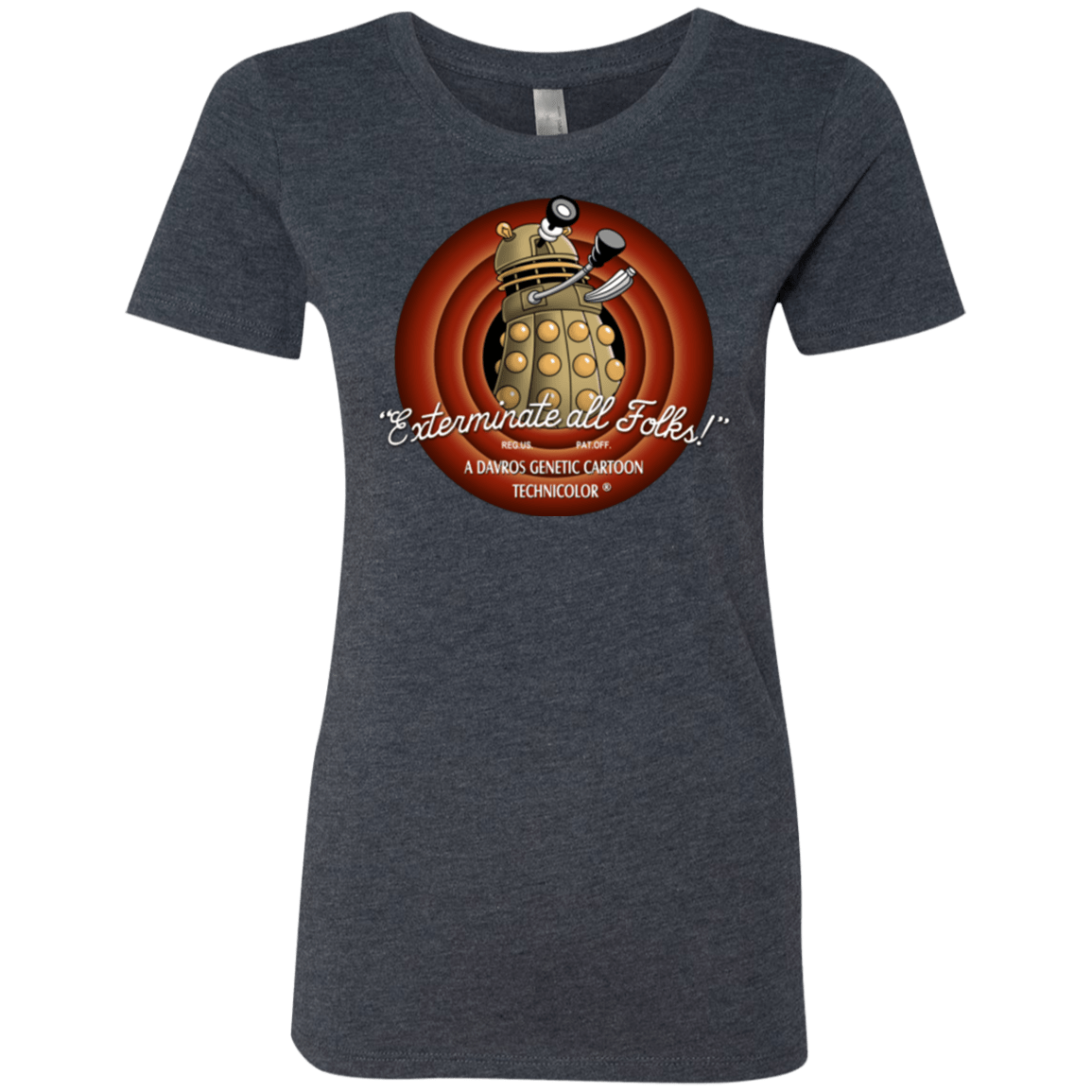 T-Shirts Vintage Navy / Small Exterminate All Folks Women's Triblend T-Shirt