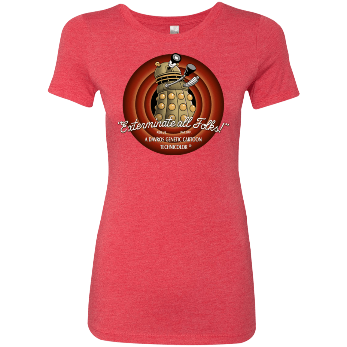 T-Shirts Vintage Red / Small Exterminate All Folks Women's Triblend T-Shirt