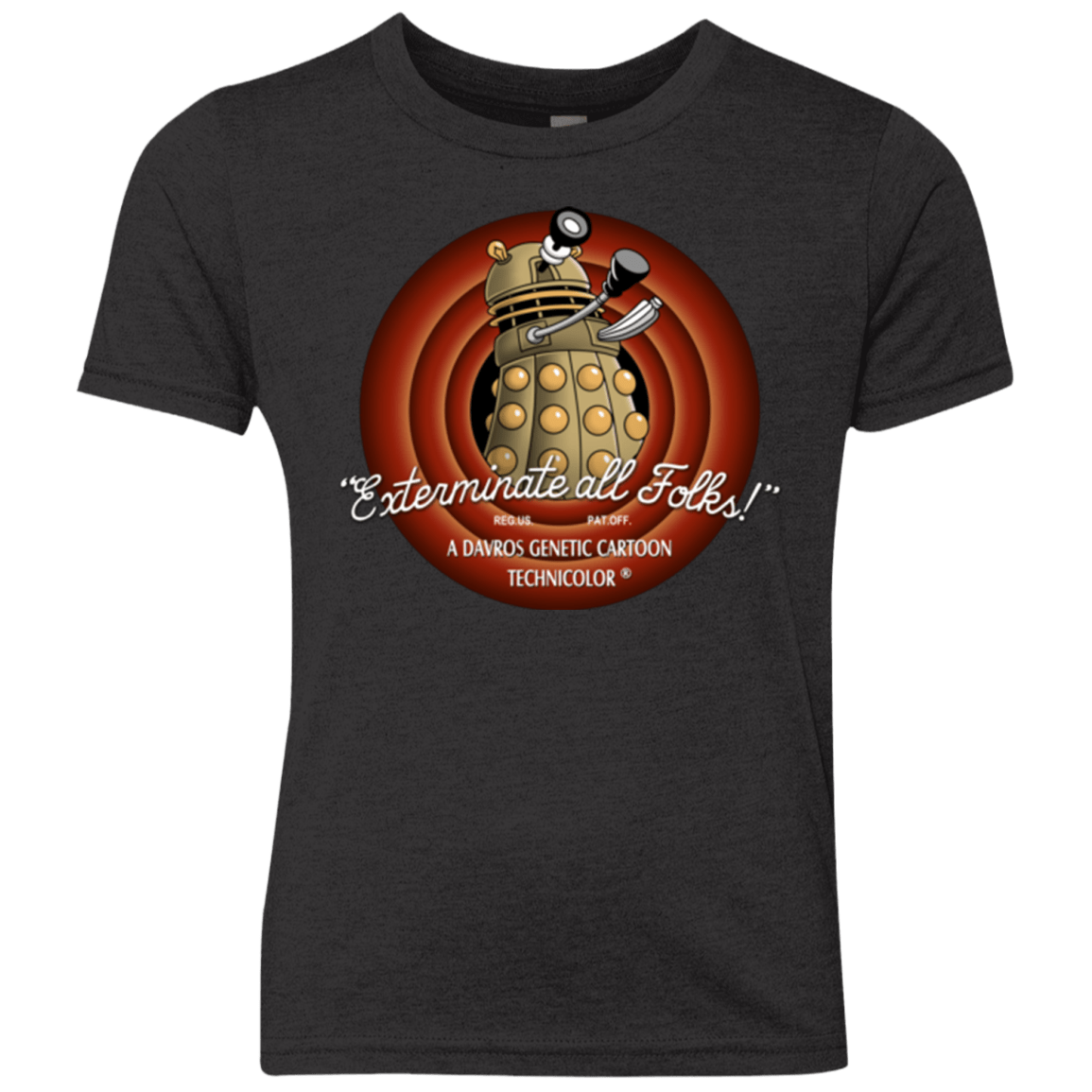 T-Shirts Vintage Black / YXS Exterminate All Folks Youth Triblend T-Shirt