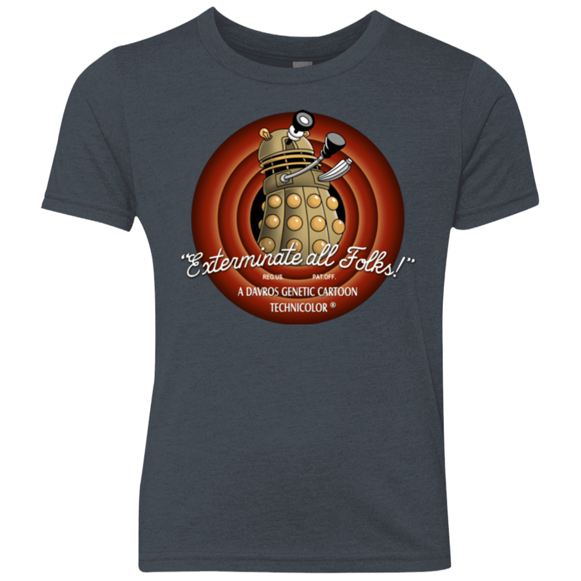 T-Shirts Vintage Navy / YXS Exterminate All Folks Youth Triblend T-Shirt