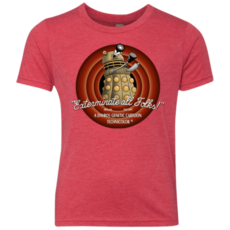 T-Shirts Vintage Red / YXS Exterminate All Folks Youth Triblend T-Shirt
