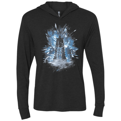 T-Shirts Vintage Black / X-Small Exterminate Storm Triblend Long Sleeve Hoodie Tee