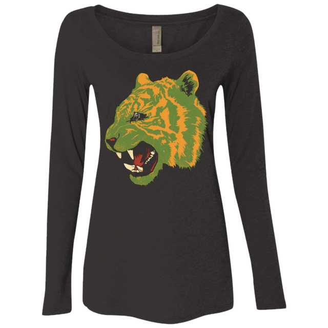 T-Shirts Vintage Black / Small Eye Of The Tiger Women's Triblend Long Sleeve Shirt
