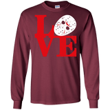 T-Shirts Maroon / S F13 Love Men's Long Sleeve T-Shirt