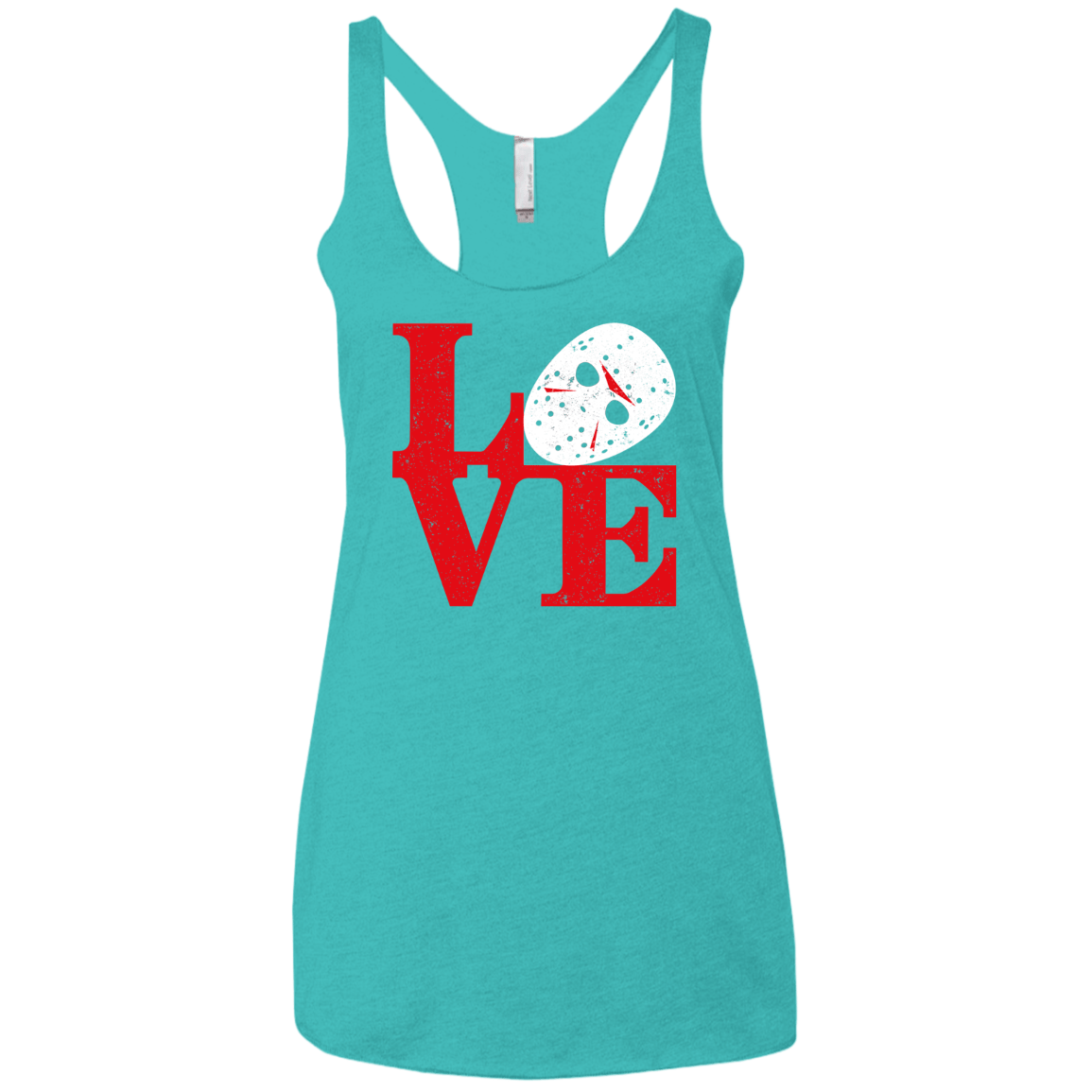 T-Shirts Tahiti Blue / X-Small F13 Love Women's Triblend Racerback Tank