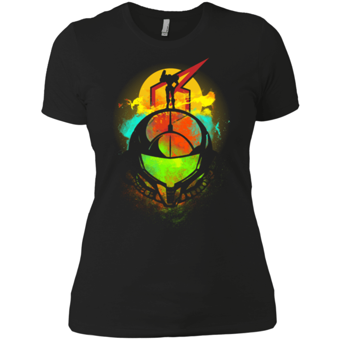 T-Shirts Black / X-Small Face of Metroid Women's Premium T-Shirt