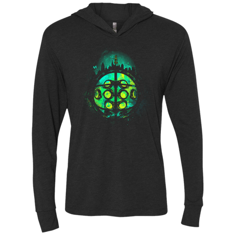 T-Shirts Vintage Black / X-Small Face of Rapture Triblend Long Sleeve Hoodie Tee