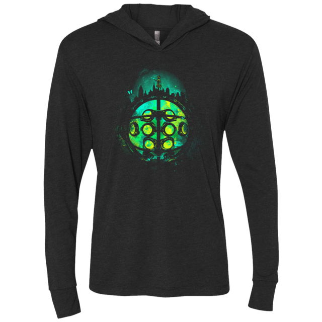 T-Shirts Vintage Black / X-Small Face of Rapture Triblend Long Sleeve Hoodie Tee