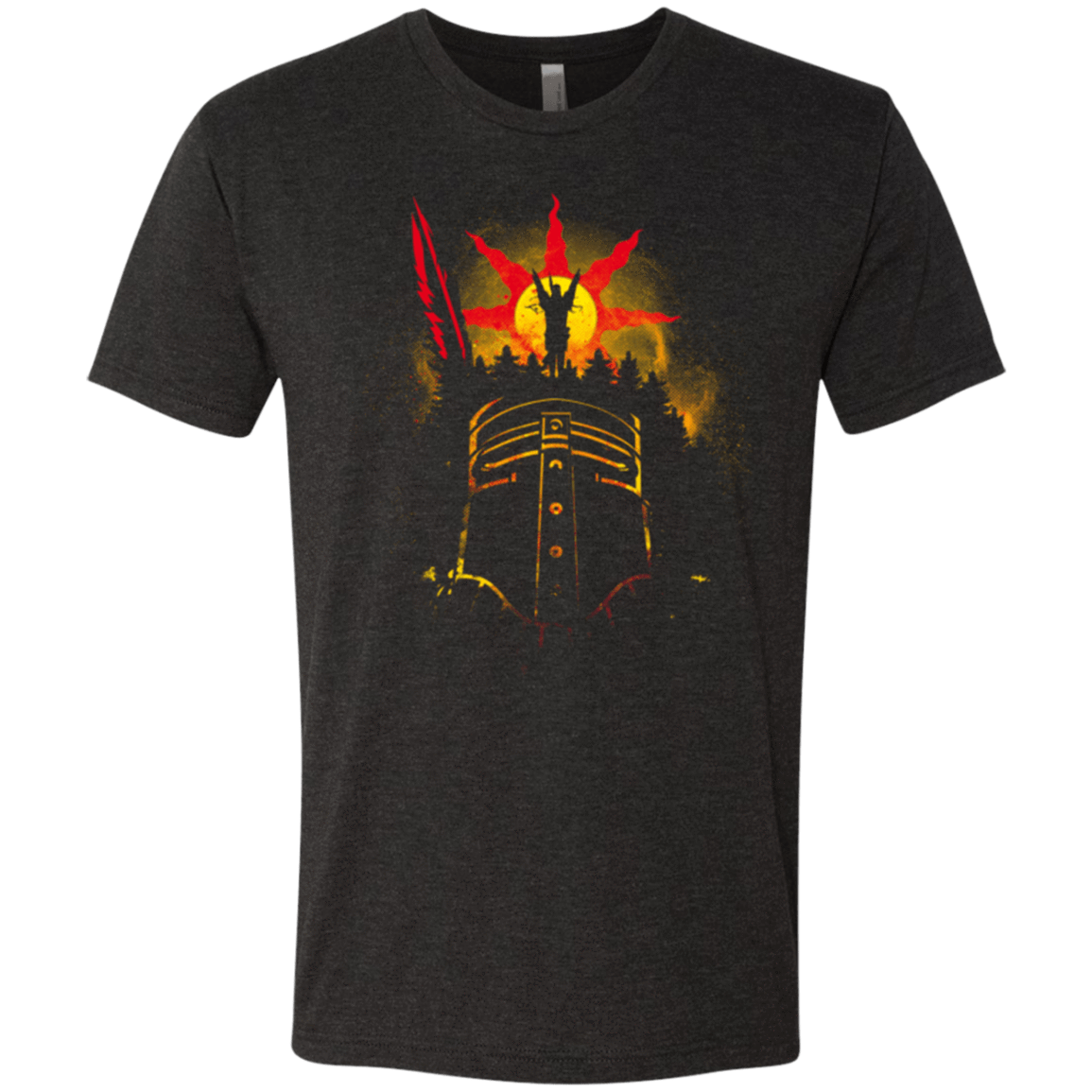 T-Shirts Vintage Black / Small Face of The Sun Men's Triblend T-Shirt