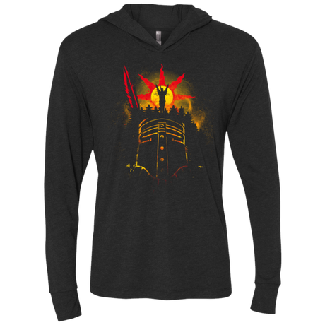 T-Shirts Vintage Black / X-Small Face of The Sun Triblend Long Sleeve Hoodie Tee