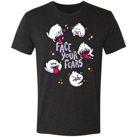 T-Shirts Vintage Black / S Face your Fears Men's Triblend T-Shirt