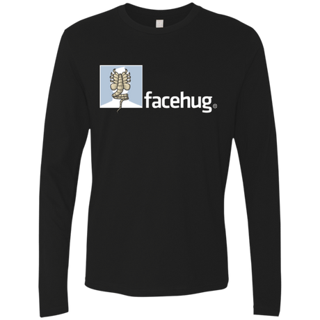 T-Shirts Black / Small FACEHUG Men's Premium Long Sleeve
