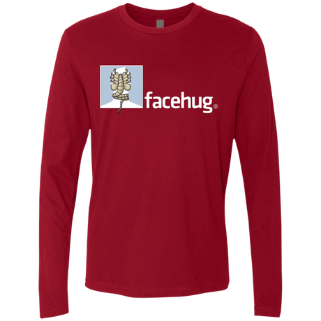 T-Shirts Cardinal / Small FACEHUG Men's Premium Long Sleeve