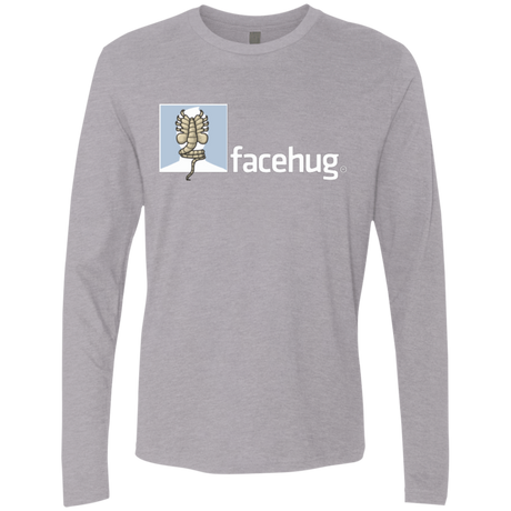 T-Shirts Heather Grey / Small FACEHUG Men's Premium Long Sleeve