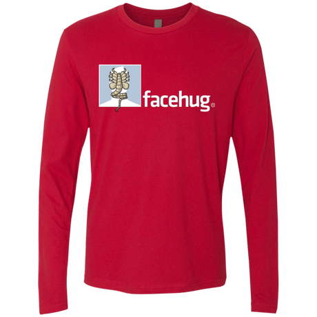 T-Shirts Red / Small FACEHUG Men's Premium Long Sleeve