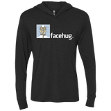 T-Shirts Vintage Black / X-Small FACEHUG Triblend Long Sleeve Hoodie Tee