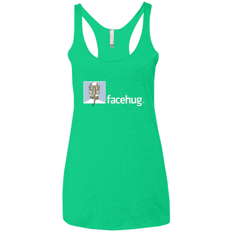 T-Shirts Envy / X-Small FACEHUG Women's Triblend Racerback Tank